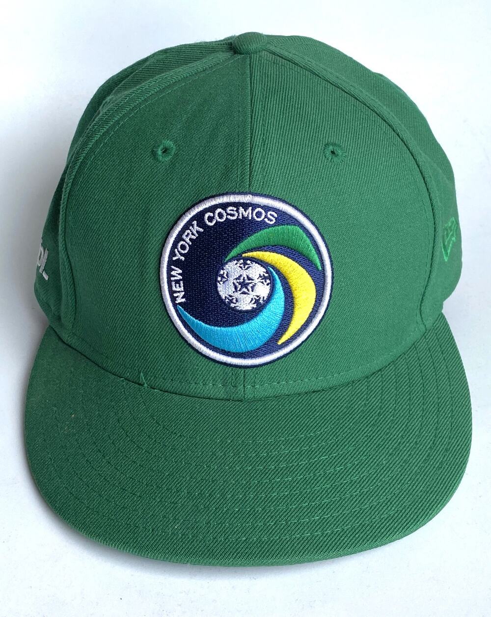 New York Cosmos 2010 STPL New Era fitted cap 7 1/4 green wool NASL Soccer vtg